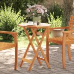 OMAXI 466517 Skládací zahradní stůl Ø 60 x 75 cm masivní akáciové dřevo – Hledejceny.cz