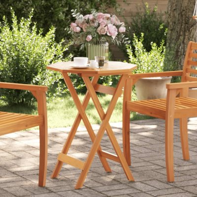 OMAXI 466517 Skládací zahradní stůl Ø 60 x 75 cm masivní akáciové dřevo – Hledejceny.cz