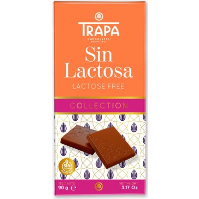 Trapa Mléčná čokoláda bez laktózy 90 g