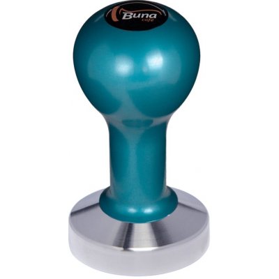Buna Café Tamper kov modrý, TP, nerez mat, plochý 57,5 mm – Zboží Mobilmania