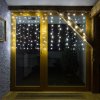 Vánoční osvětlení DecoLED LED světelná záclona HOBBY LINE 2x1m ledově bílá 100 diod