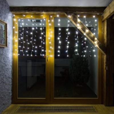 DecoLED LED světelná záclona HOBBY LINE 2x1m ledově bílá 100 diod – Zbozi.Blesk.cz