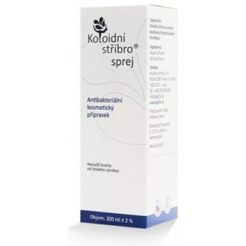 Koloidní stříbro koloidní stříbro sprej 40 ppm 200 ml