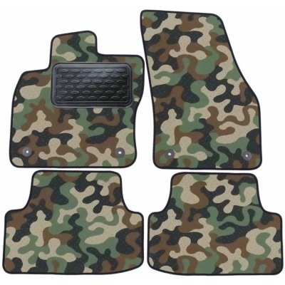 Koberce gumové J&J AUTOMOTIVE Army Style Seat Ateca 2016 – Zboží Mobilmania