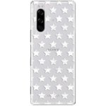Pouzdro iSaprio - Stars Pattern Sony Xperia 5 bílé – Zbozi.Blesk.cz
