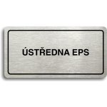 Accept Piktogram "ÚSTŘEDNA EPS" (160 × 80 mm) (stříbrná tabulka - černý tisk) – Sleviste.cz