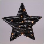 Koopman | LED Vánoční dekorace 30xLED/3xAA 40 cm teplá bílá hvězda/černá | AMZ141960 – Hledejceny.cz