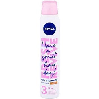 Nivea Fresh Revive suchý šampon pro světlejší tón vlasů 200 ml