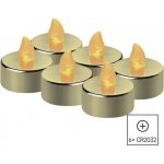 Emos DCCV13 LED čajová svíčka zlatá vintage 6 ks – Zboží Dáma