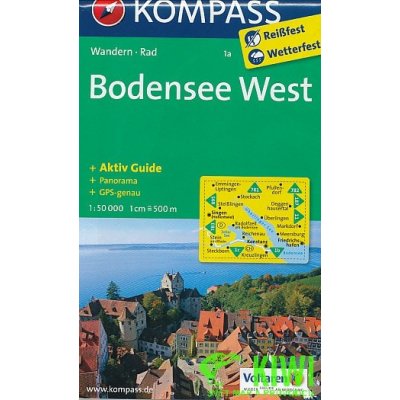 mapa Bodensee West 1a 1:50 t. laminovaná