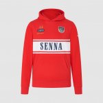 mikina Legend Ayrton Senna červená s kapucí – Zboží Dáma