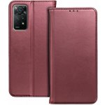 Smart Magneto pro Motorola Moto G54 vínová – Sleviste.cz