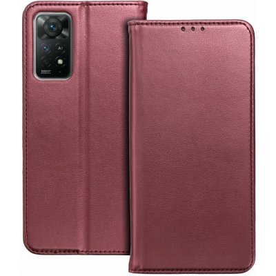 Smart Magneto pro Motorola Moto G54 vínová – Sleviste.cz