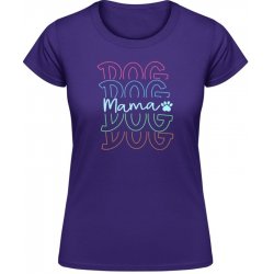 Gildan Soft Style Barevný nápis DOG Mama Purple