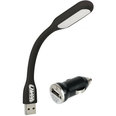 Flexibilní COB LED lampička do auta s USB 12/24V