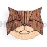 BeWooden dřevěná brož Persian Cat Brooch – Zbozi.Blesk.cz