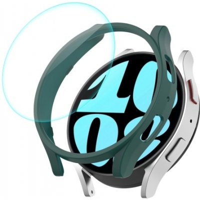 ENKAY PC FULL COVER Plastový kryt se sklem pro Samsung Galaxy Watch 6 44mm zelený 65812 – Zboží Živě