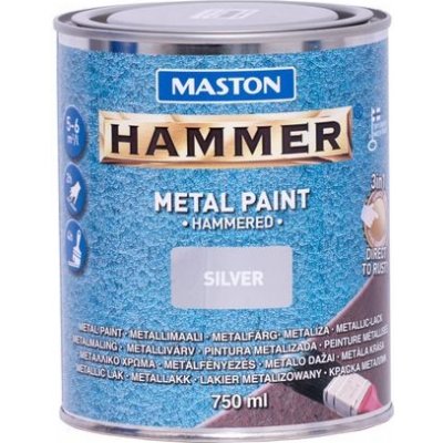 Maston Paint Hammer Hammered Silver 750ml