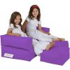 Sedací vak a pytel Atelier del Sofa Zahradní sedací vak Kids Double Seat Pouf Purpurová