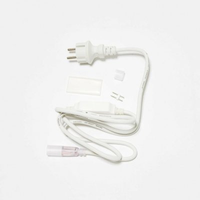 DECOLED, DDNAC01 DecoLED Napájecí kabel pro D-TYP jednostranný LED Neon, IP67, 1,5 m, bílý DDNAC01 – Hledejceny.cz