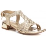 Sandály na podpatku XTI® zlatá – Zboží Dáma