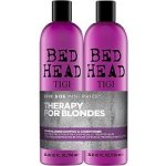 Tigi Bed Head Dumb Blonde šampon 750 ml + Blonde Reconstructor šampon a kondicionér pro poškozené blond vlasy 750 ml dárková sada – Zboží Mobilmania