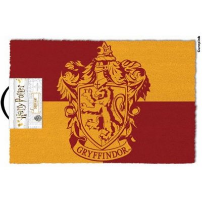 CurePink Harry Potter: Gryffindor Nebelvír 60 x 40 cm žluto-červená [GP85329] – Zbozi.Blesk.cz