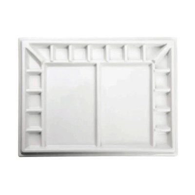 Porcelánová paleta obdélníková velká 17 důlků 25x33cm – Hledejceny.cz