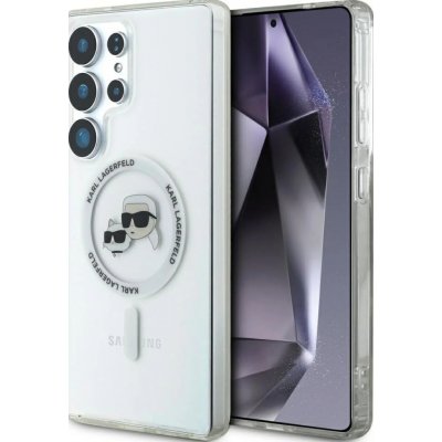 Karl Lagerfeld Magnetic IML Metal KC Heads Samsung S25 Ultra bílé KLHMS25LHLSKCH – Zboží Živě