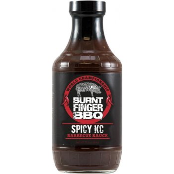 Burnt Finger BBQ grilovací omáčka Spicy KC sauce 558 g