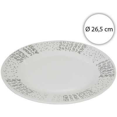 Affek Design MX9391 Porcelánový mělký talíř kulatý 26,5cm