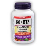 Webber Naturals B6 + B12 with Folic Acid 120 kapslí – Hledejceny.cz