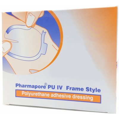 Pharmapore PU i.v. transparentní voděodolné krytí s výřezem dětské 5 cm x 5,7 cm 100 ks