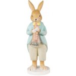 Velikonoční dekorace králík hrající na mrkev 7*5*15 cm – Hledejceny.cz