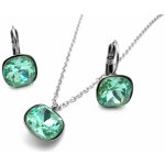 Steel Jewelry set náhrdelník a náušnice tyrkys z chirurgické oceli SET220132 – Zboží Mobilmania