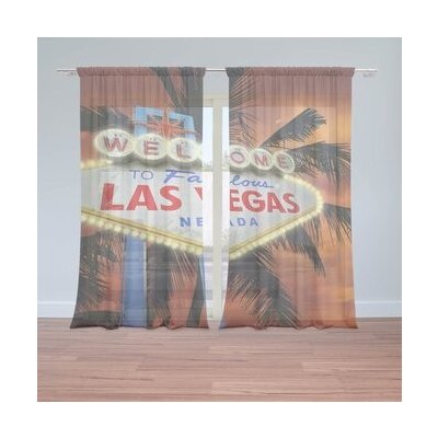 Sablio Záclony Fabulous Las Vegas: 2ks 150x250cm – Hledejceny.cz