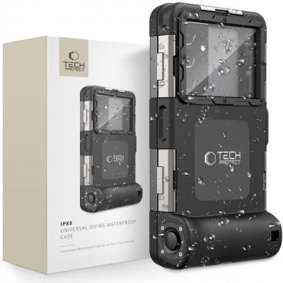 Pouzdro TECH-PROTECT IPX8 DIVING WATERPROOF CASE černé – Hledejceny.cz