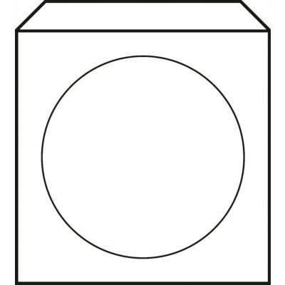 Papírová obálka pro CD nebo DVD s okénkem 50 ks K-125X125/B/50 – Zboží Živě