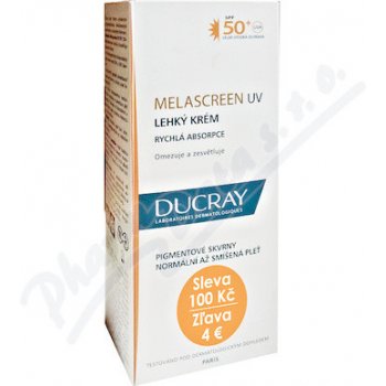 Ducray Melascreen ochranný krém na opalování proti pigmentovým skvrnám SPF50+ 40 ml