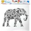 Kreslící šablona Creatissimo plastová šablona Oriental elephant 30 x 30 cm