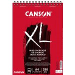 Canson XL Oil & Acrylic Skicák v kroužkové vazbě A4, 290g, 30 listů – Hledejceny.cz