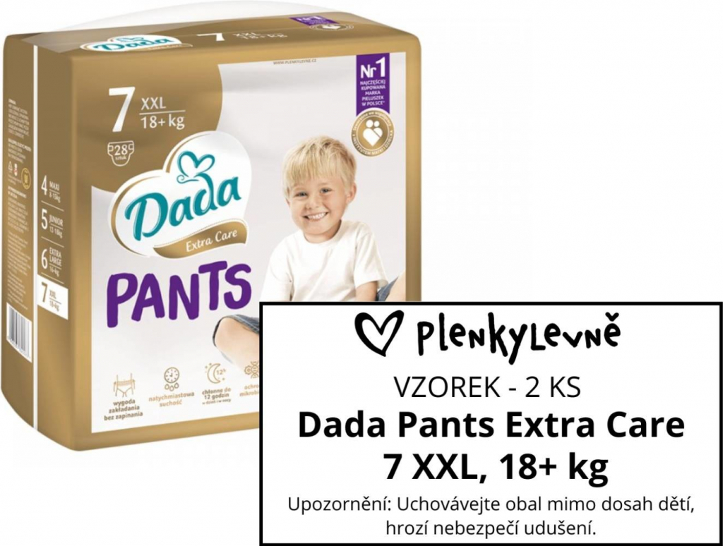 DadaPants Extra Care 7 XXL 18+ kg 2 ks