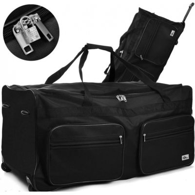 DBA Cestovní taška na kolečkách XXL černá – Zboží Mobilmania