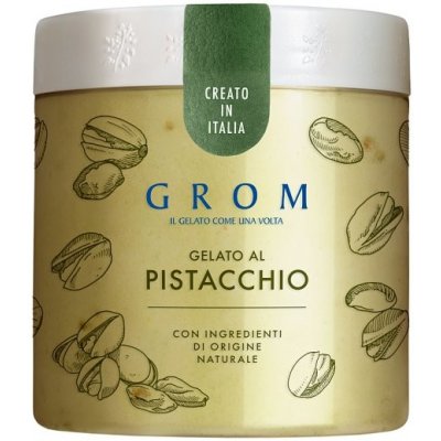 Grom Pistácie italská zmrzlina v kelímku 460 ml – Zboží Dáma