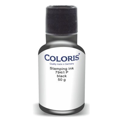Coloris Razítková barva 794/I P na plasty a gumu černá 50 g flexibilní