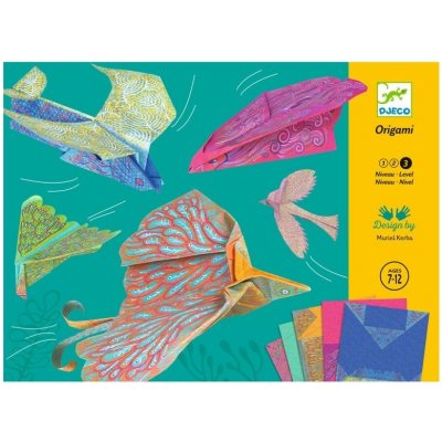 Djeco Origami Fast wings Ptáci – Zboží Mobilmania