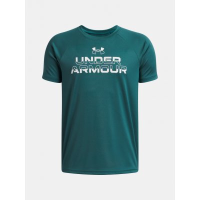 Under Armour Chlapecké tričko UA Tech Split Wordmark SS-GRN Zelená – Sleviste.cz
