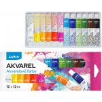 Barvy aquarelové sada LUMA 12 barev 12ml – Zboží Dáma