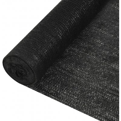 vidaXL Stínící tkanina černá 1 x 25 m HDPE 195 g/m² – HobbyKompas.cz