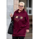 Italy fashion Mikinové šaty BARNY Petrolejová – Zboží Dáma Italy fashion Mikinové šaty BARNY Petrolejová – Zboží Dáma